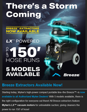 Breeze™ Heated Portable Extractor, 10 gal., 220 PSI, LX™ vacuums