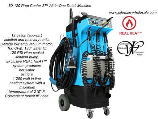 Prep Center S™ All-In-One Detail Machine, 12 gal., 120 PSI