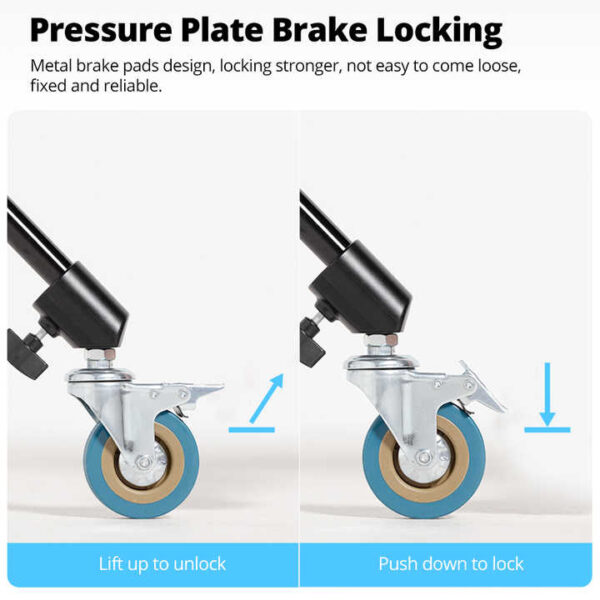 Caster, Swivel w/ Brake 4″