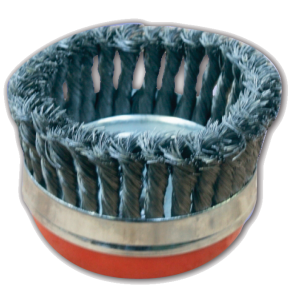 Cup Brush Twisted Knot 5.5″