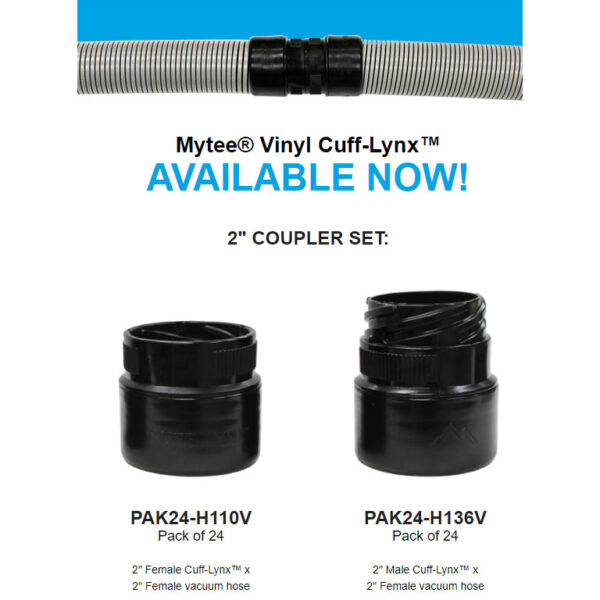 2″ Vinyl Cuff-Lynx™ female reducer hose connector