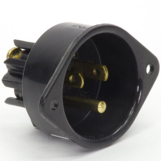Male Recessed Panel Plug - 110V